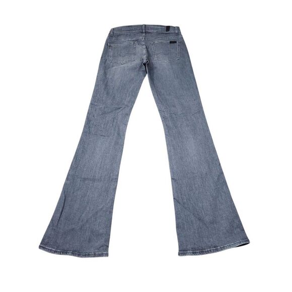 7 For All Mankind Jeans Gray Italian Fabric Stretch Bootcut Women's Size 28 - Picture 2 of 8